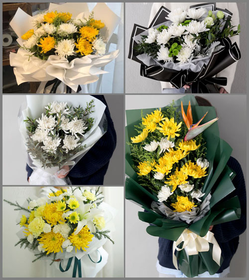 四川成都崇州市王场镇菜花村白事花束代送